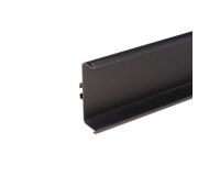 GOLA Профиль С-образн. Черный браш (4м) HW-1268