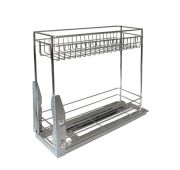 Корзина выдв. база 200 2-уров с доводчиком K4PTJ023C ALBA (Ш140хВ460хГ455)