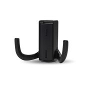 Крючок меб двухрожковый Черный- черный RZ397Z.002BL.BL