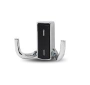 Крючок меб двухрожковый Хром- черный RZ397Z.002CP.BL