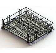 Корзина-сушка (база 900) LOFT  (Черная) с доводчиком + напр Hettich