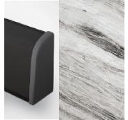 8040/S Плинтус TwinC Crystal Marble 32*20*4200 (ф-ра Ice 14)