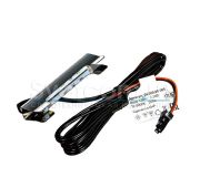 Светильник-клипса на полку 6-8мм 3LED, DC12V, 0,24Вт, 24Лм,6000K, CRI>80, нерж. ст. полированная