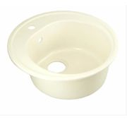 Мойка каменная матовая 01 Белый (d50*20)