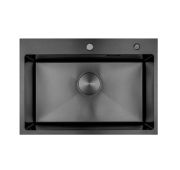 Мойка 650*450*210мм (3мм) Нано Черный Декор AVIVA (сифон+дозатор)