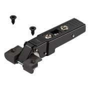 Петля ONYX Clip top накладная, для узких алюминиевых рамок, 95° без пружины BLUM чёрный никель