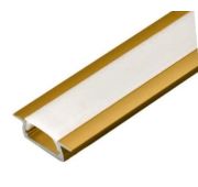 Профиль врезной ЗОЛОТО L=2000mm 20x7 + диффузор мат.+заглушки