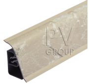 6035 Плинтус Мрамор серебристый L=3м Thermoplast (ф-ра 1214)