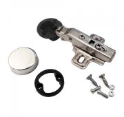 Петля для стекл/ дверей с ДОВОДЧ накладная с накладкой Clip-On