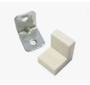 Уголок  пластиковый белый (20х20)+мет.уголок квадратный ФМС