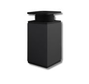 Опора мебельная квадратная 40х40х60мм черная