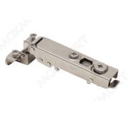 Петля 105 накладная без пружины, для алюминиевой рамки,Clip-on (cam), отделка никель CORSO МАКМАРТ