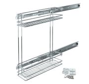 Корзина 150 / 2 полки боковая без доводчика+ направл Г442*Ш100*В470