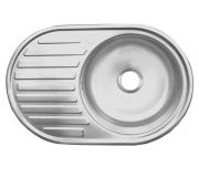 Мойка овал 770х500х180 UZ7750R правая (0,8)