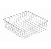 Корзина  сетчатая 400х400х120мм белая (С1)