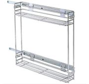 Корзина 150 / 2 полки боковая без доводчика+ направл Г470*Ш100*В480