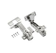 Петля 45* с доводчиком с ответ планкой GTV  ZM-HCKT45-BE