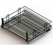 Корзина-сушка (база 600) LOFT (Черная) с доводчиком + напр GTV
